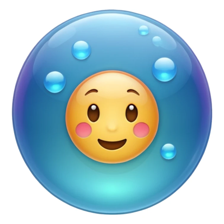 прозрачный пузырь пнг  sticker