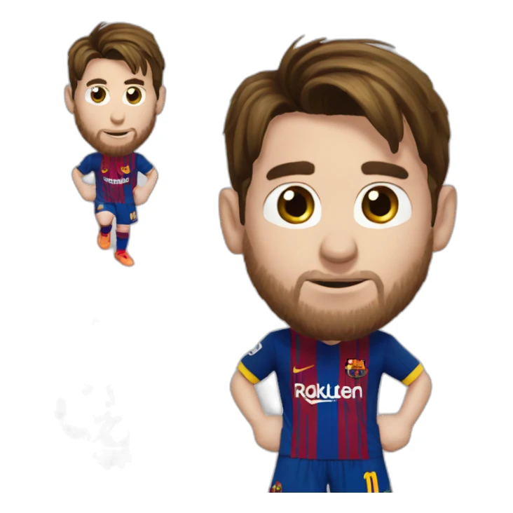 Messi tres estrellas  sticker