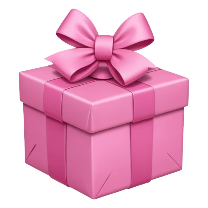 Pink present emoji smaller  sticker