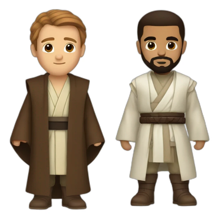 obi wan kenobi and drake sticker