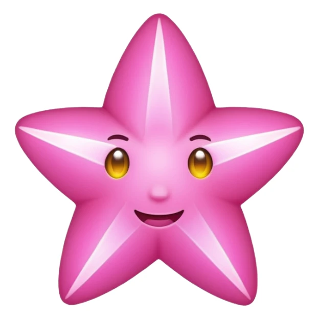 Star glowing in pink  sticker