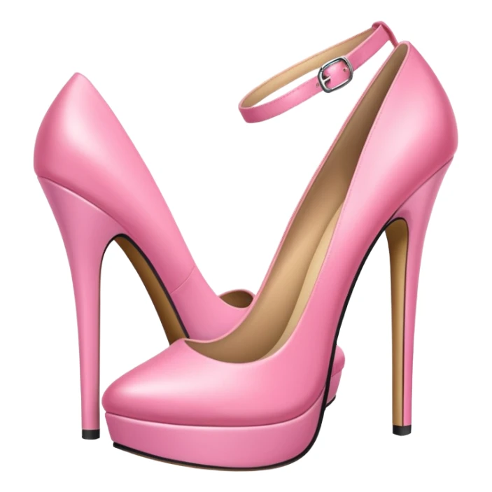 Einhorn trägt pinke high heels sticker