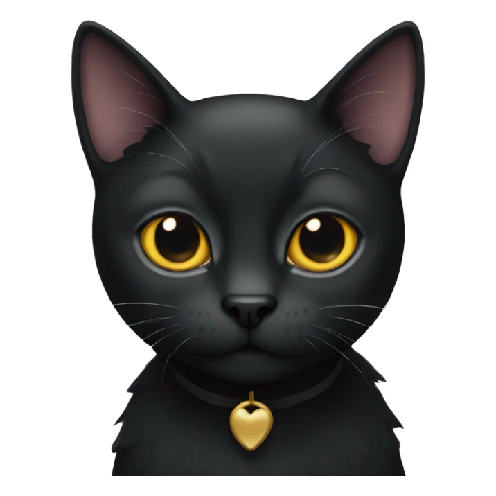 Black cat sticker