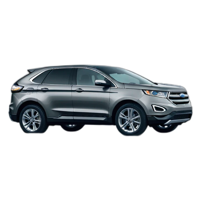 Grey Ford Edge SUV sport snow sticker