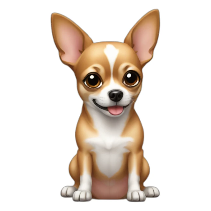 chihuahua dog with iphone sticker