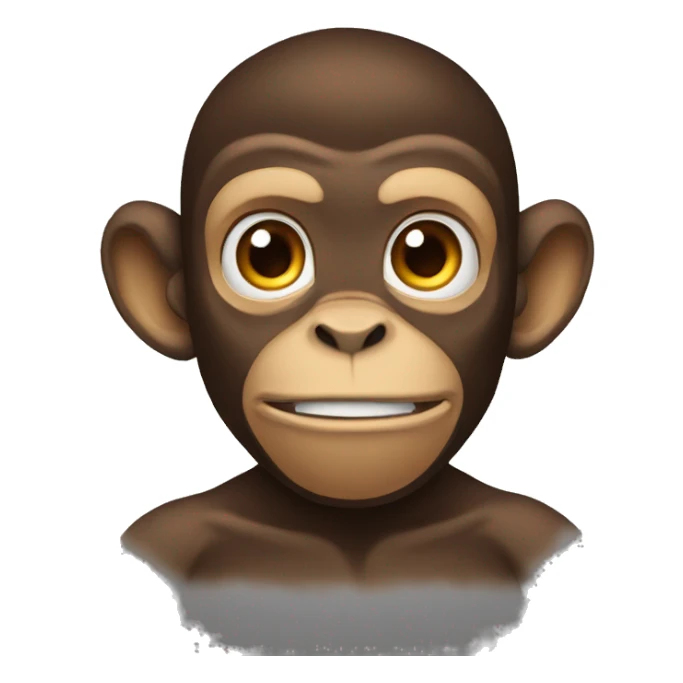 strong monkey sticker