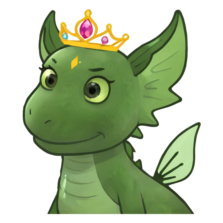 A fairy dragon princess  sticker