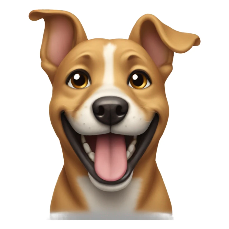 dog smile sticker