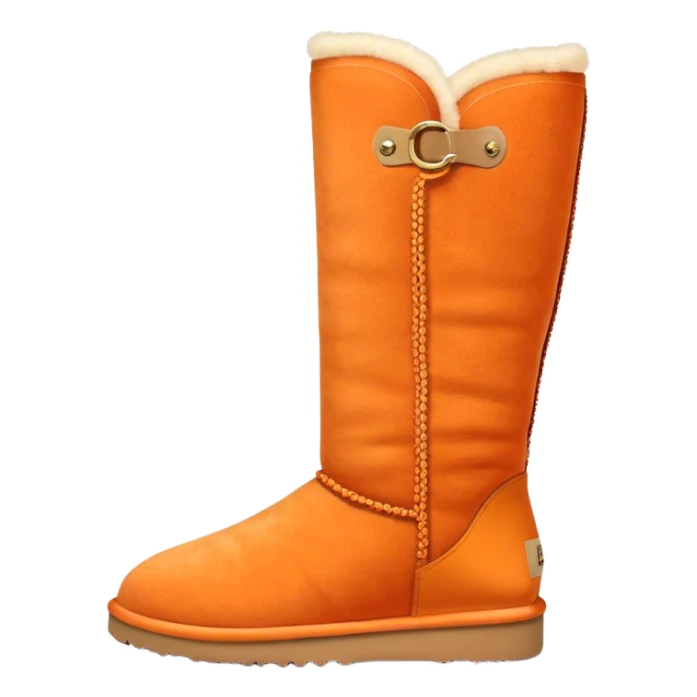 Orange ugg boots sticker