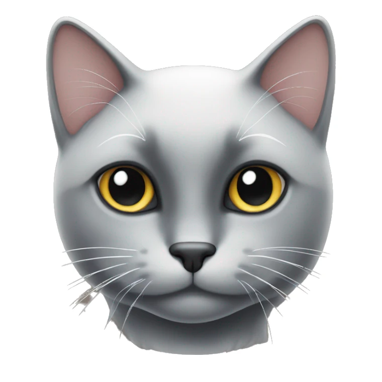 black cat with white spots  sticker