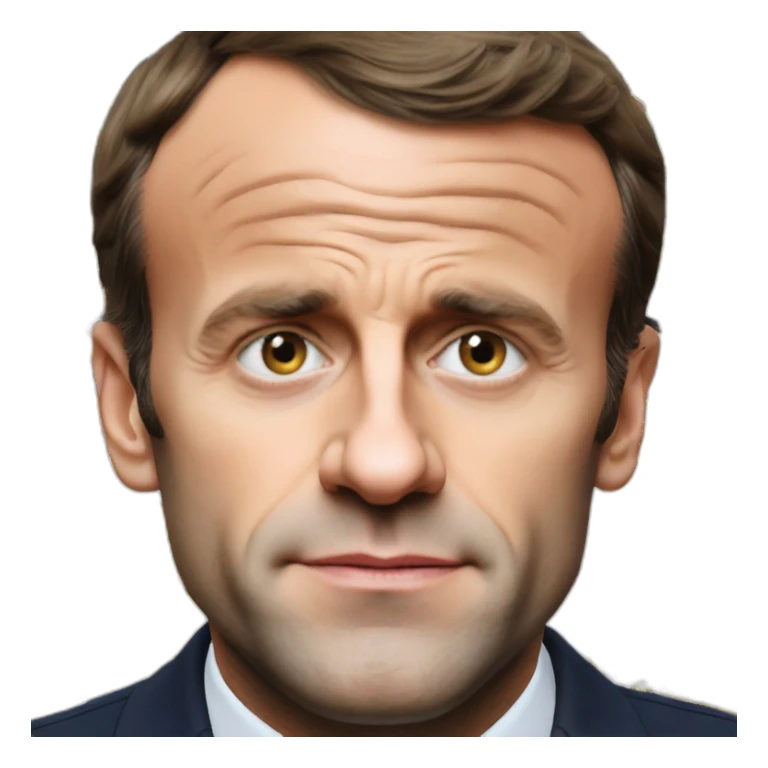 Emmanuel Macron is not happy sticker