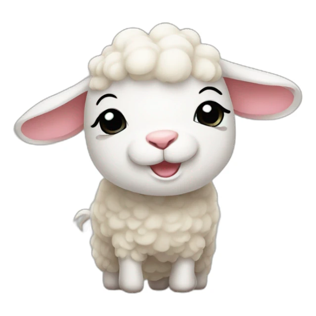 Lamb+bunny sticker