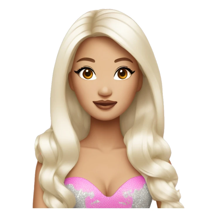 glamorous asian barbie  sticker