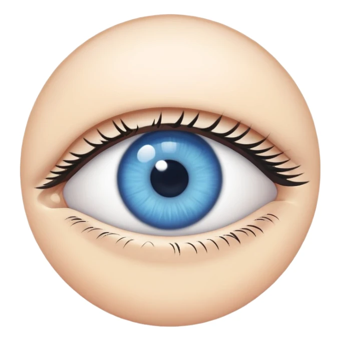 Blue eye sticker
