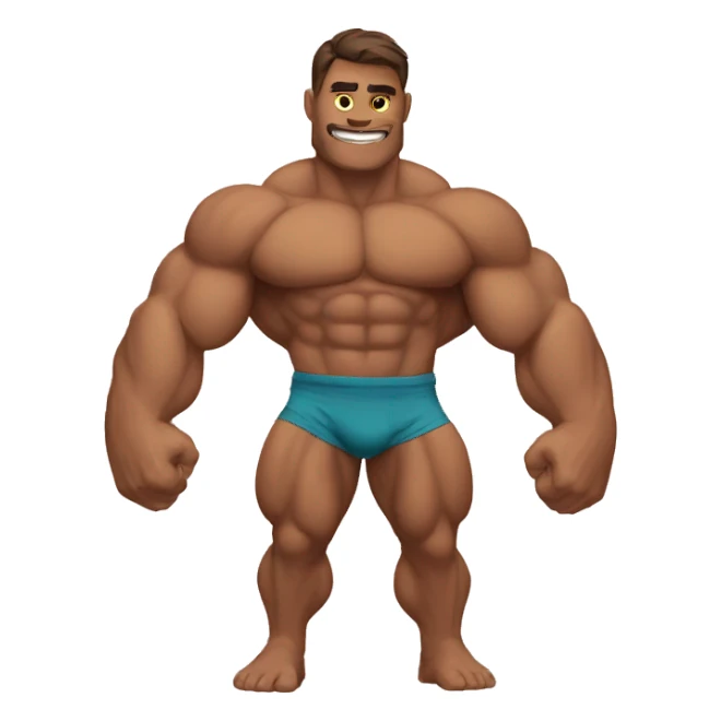peepo strong-muscle sticker