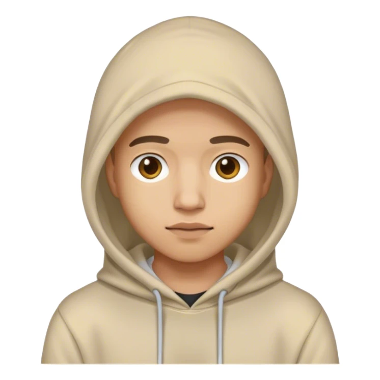 Me wearing a hoodie  sticker