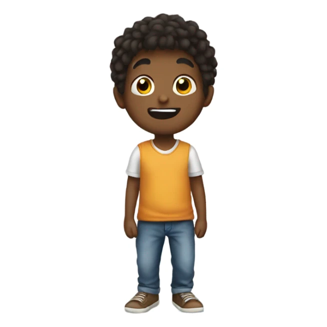 A boy teasing someone  sticker