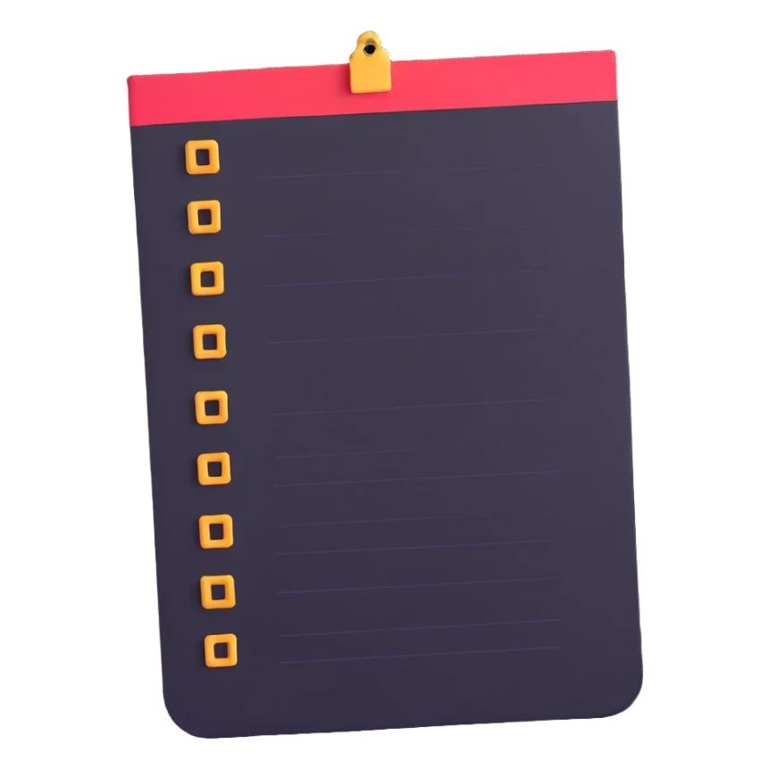 very long endless one-page to-do list sticker