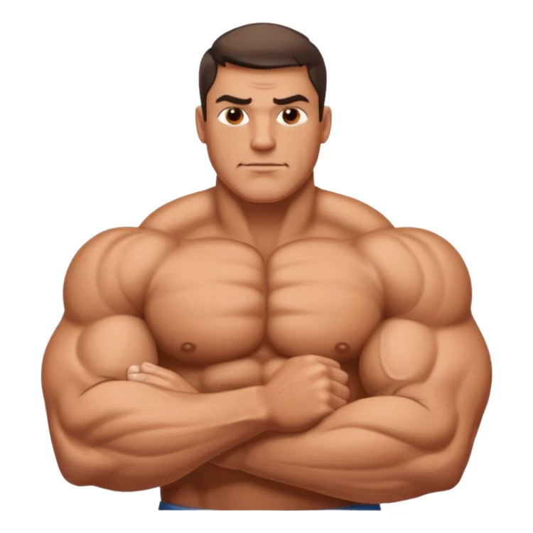 big muscular man arm only sticker