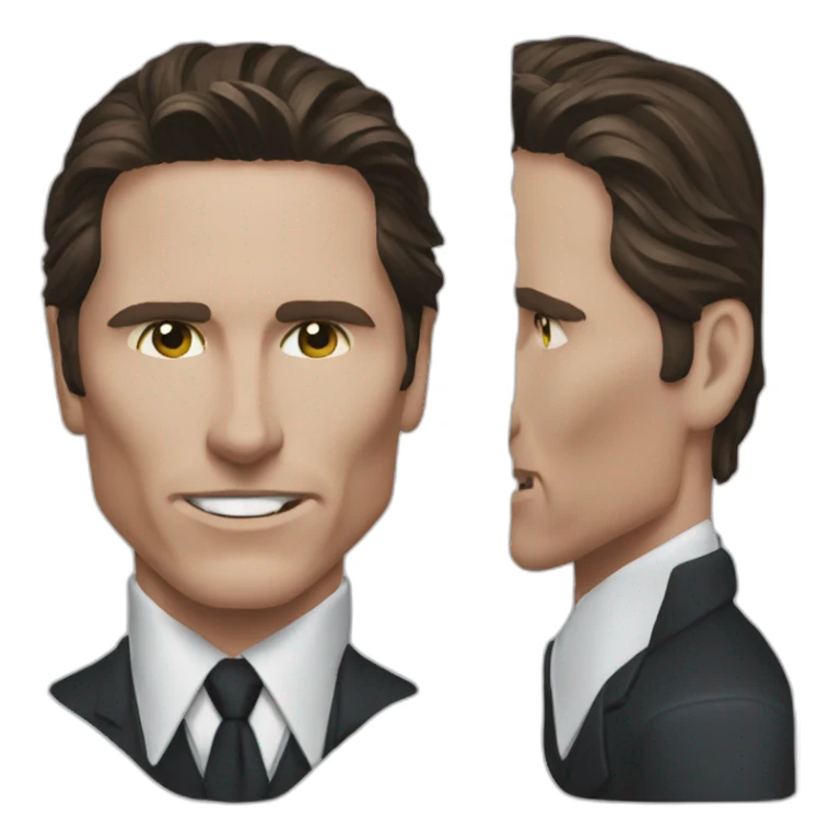 Christian Bale American Psycho sticker