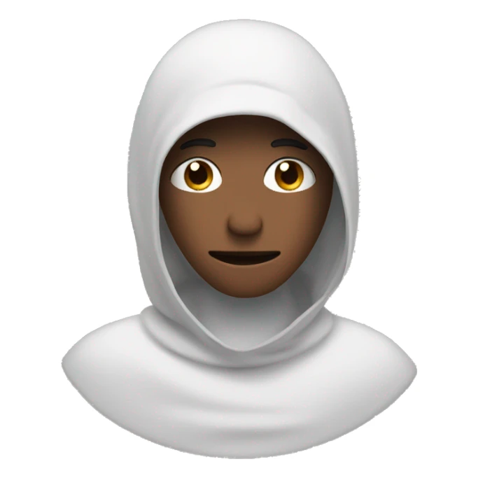 a blush face covering his face sticker