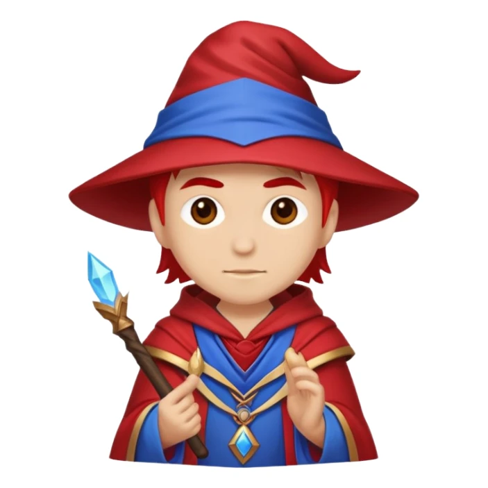 red blue mage sticker