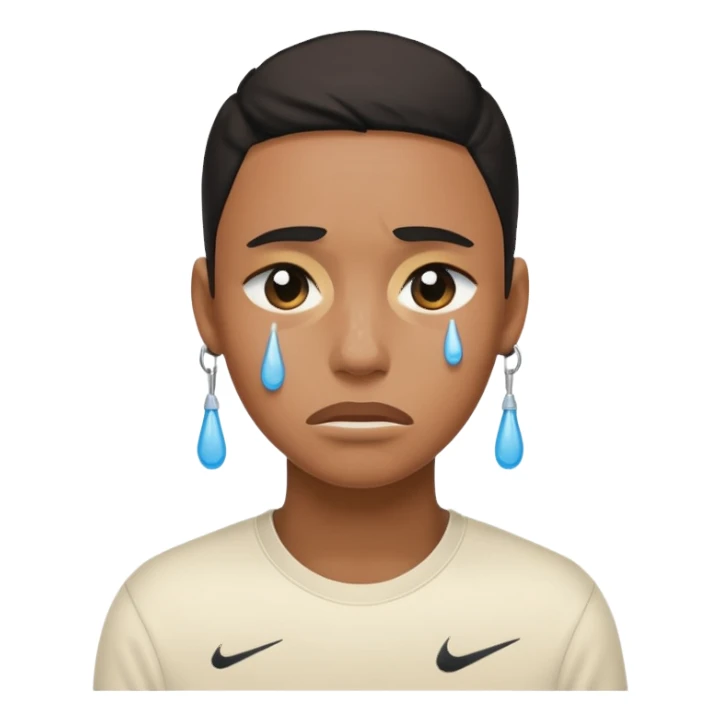 make a crying person i nike tech emoji sticker