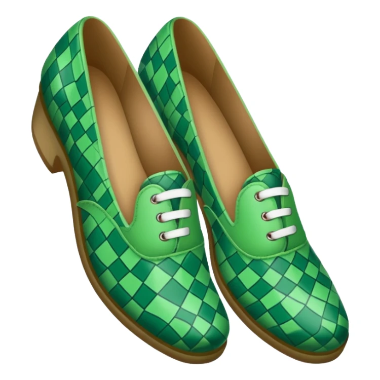 green patterned shoes  sticker