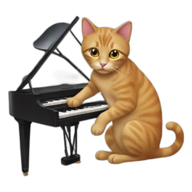 cat-playing-piano sticker
