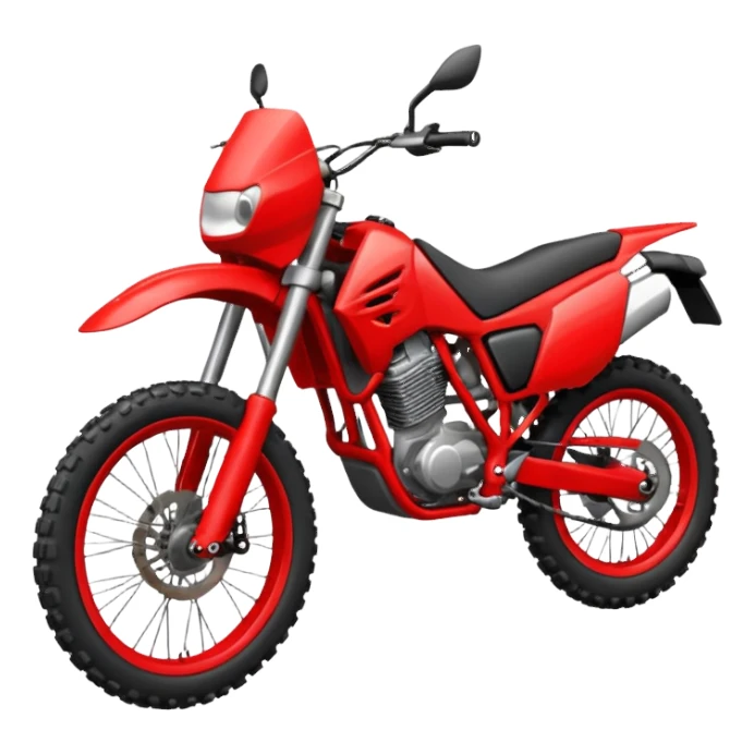 red enduro bike sticker