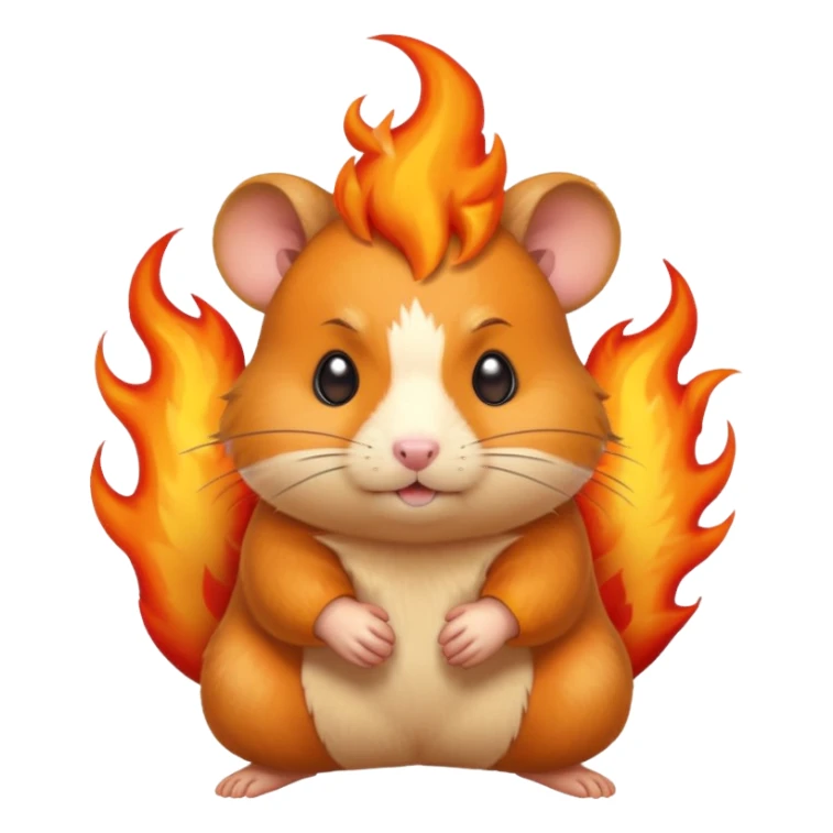 fire bender hamster sticker
