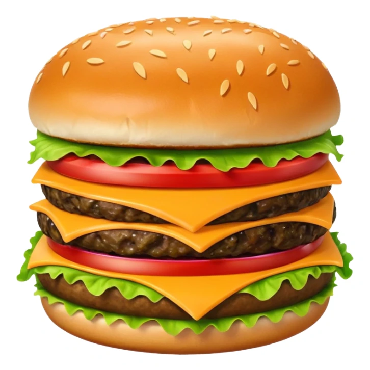 hamburguesa con cheddar sticker