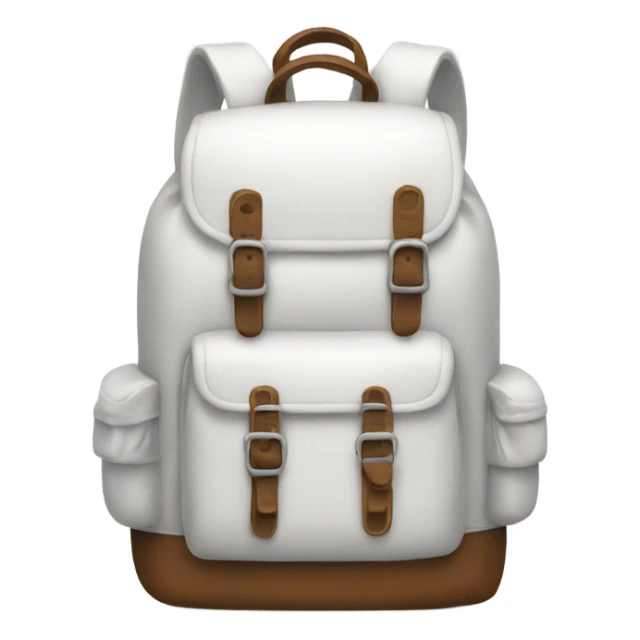 white backpack sticker