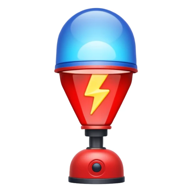 Siren Light sticker