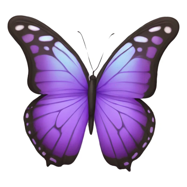 butterfly with purple color sticker
