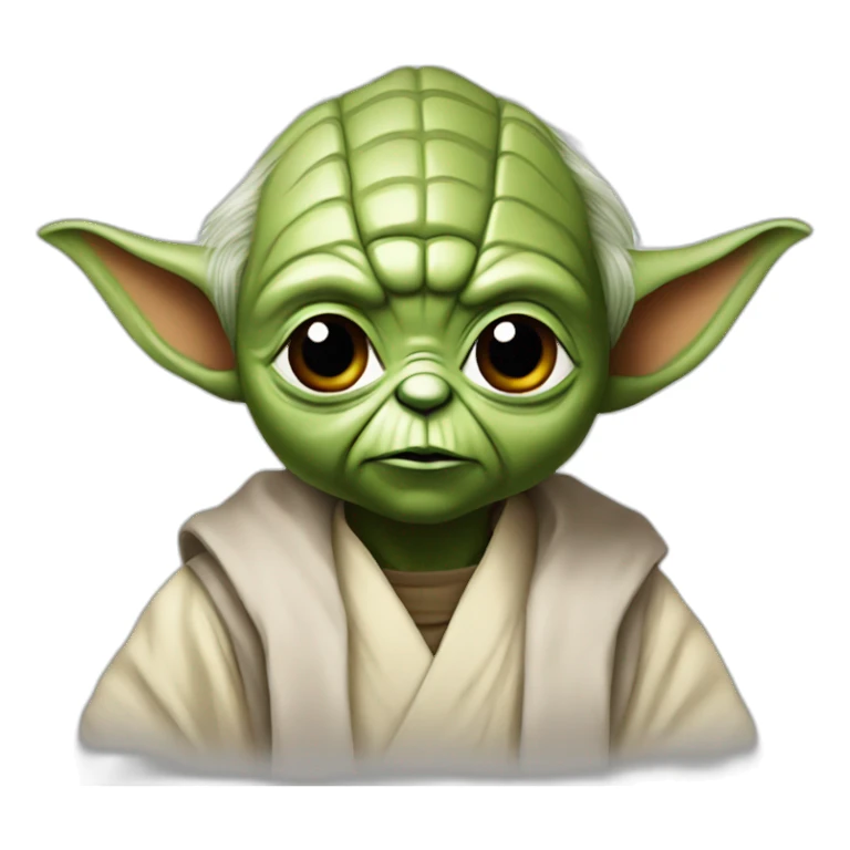 Yoda with bred sticker