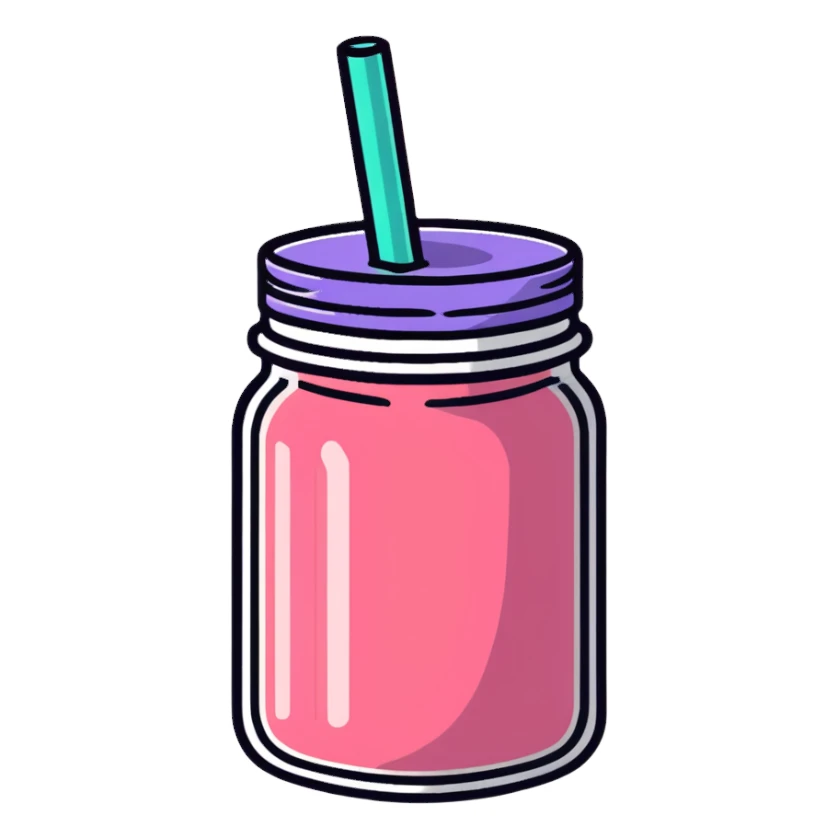 smoothie in a jar sticker