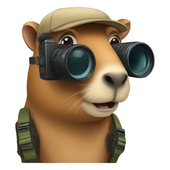 capybara cameraman sticker