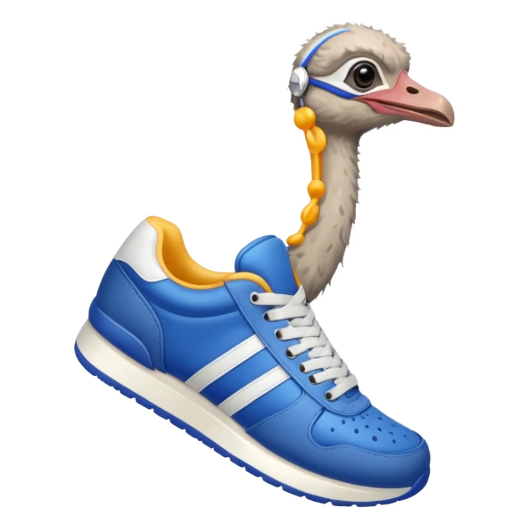  ostrich-in-sneakers sticker
