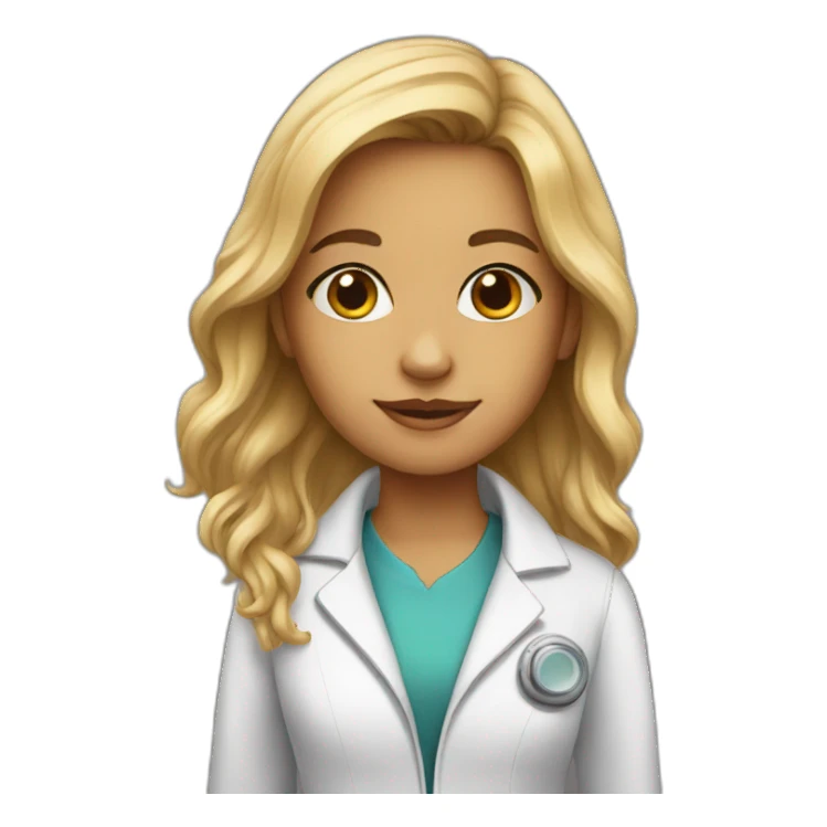 Young girl Rocket scientist sticker