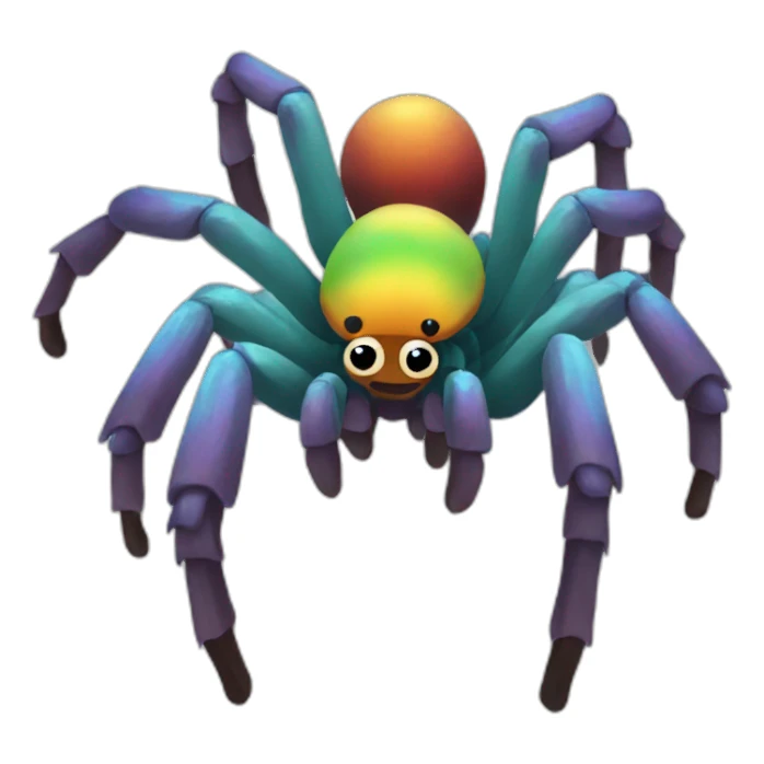 Rainbow Tarantula Full Body sticker
