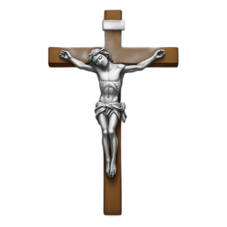 Crucifixo de prata sticker