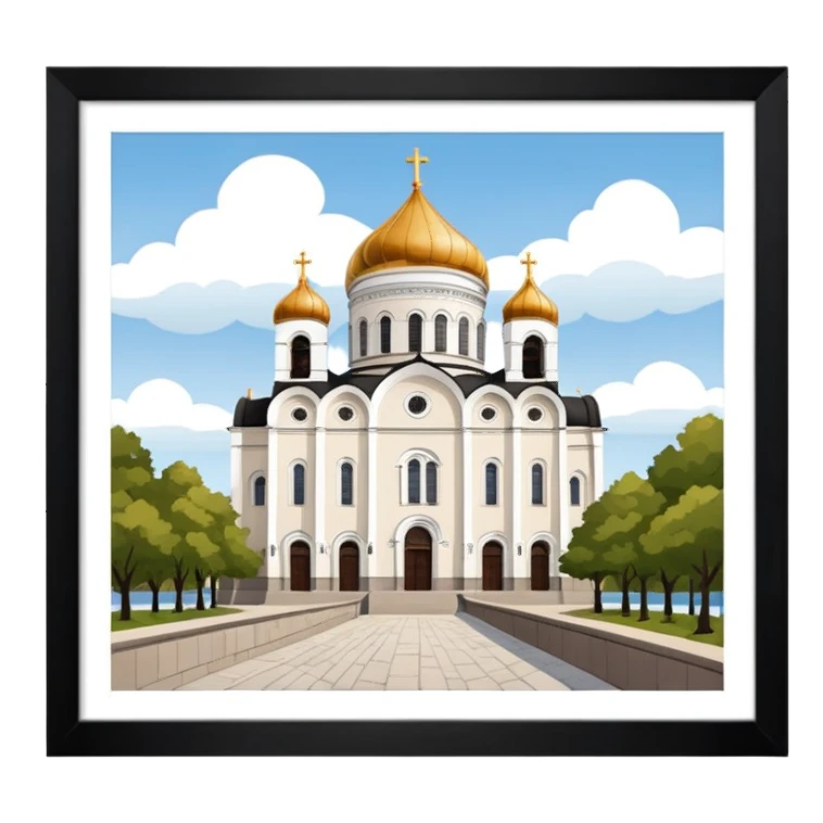 cathedral in kaliningrad sticker