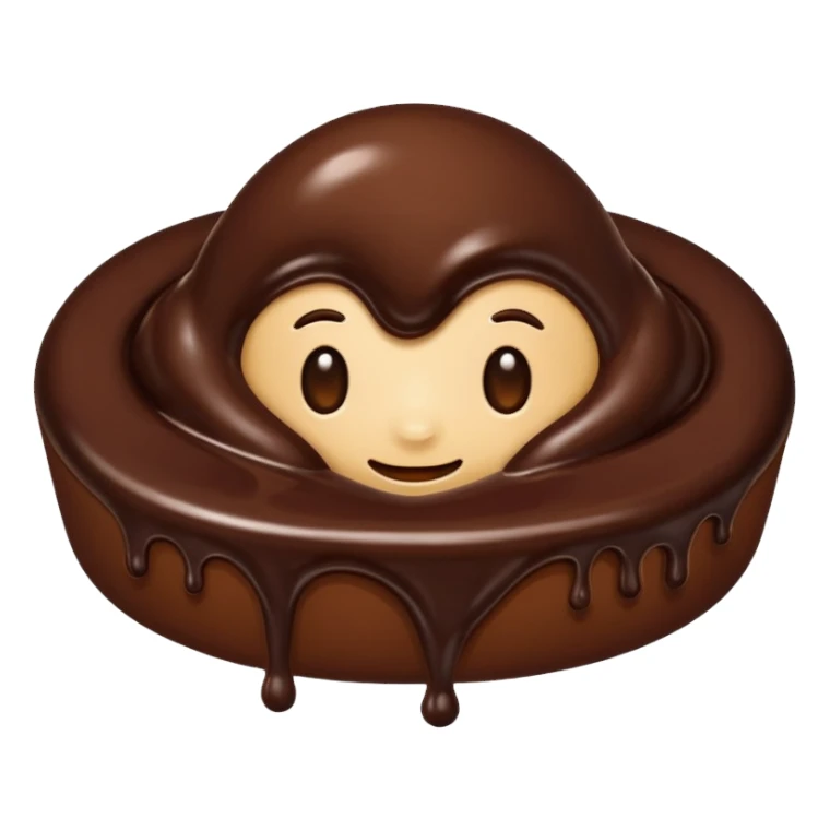  melted chocolate sticker