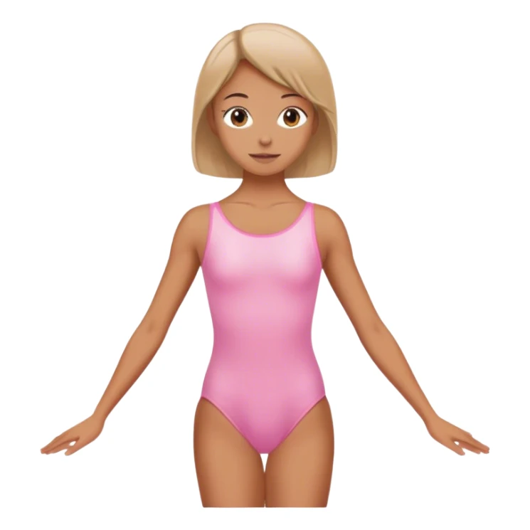 Acrobatic in pink leotards sticker