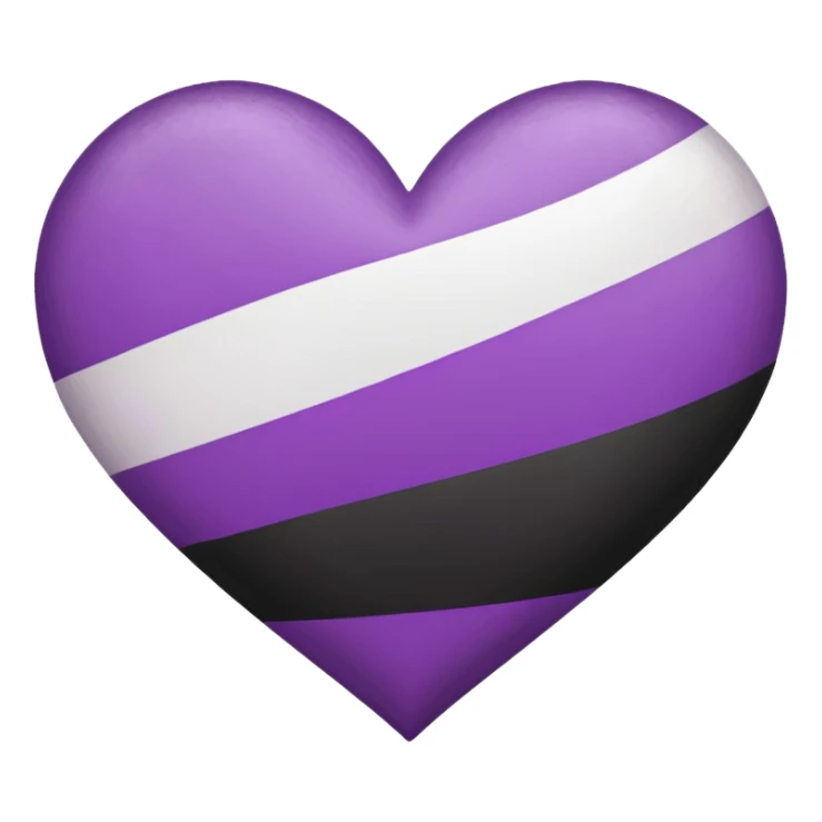 asexual pride flag heart sticker