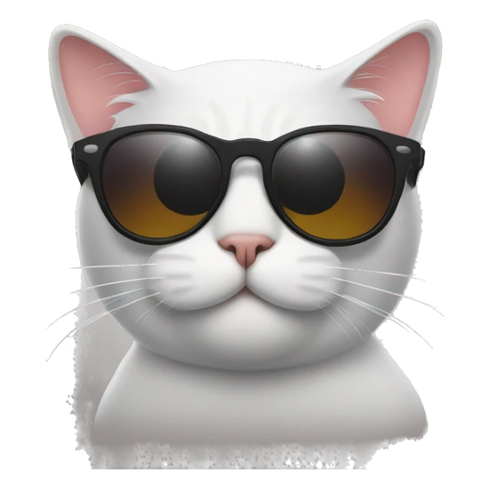 Cat with sunglasses sticker