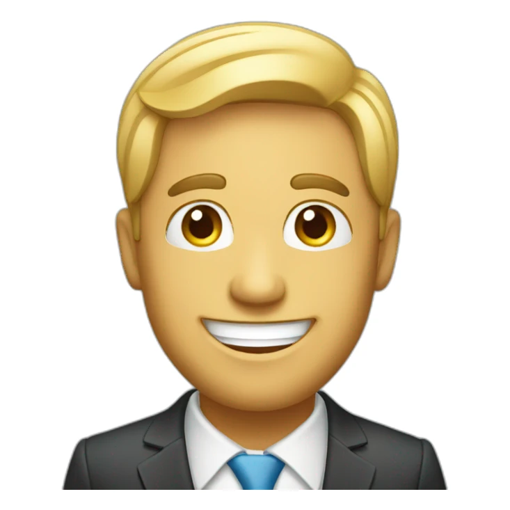 happy businessman sticker