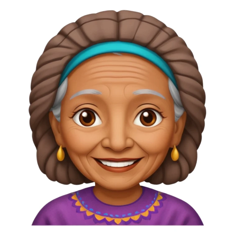 Mexican old woman sticker