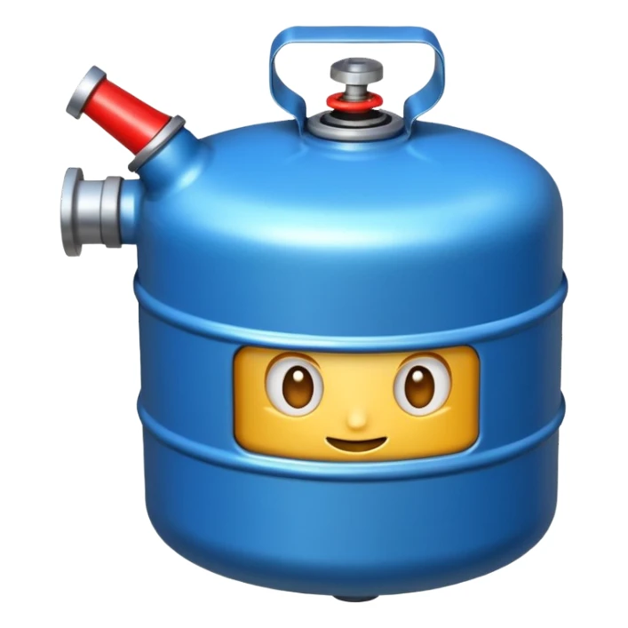 un cilindro de gas sticker